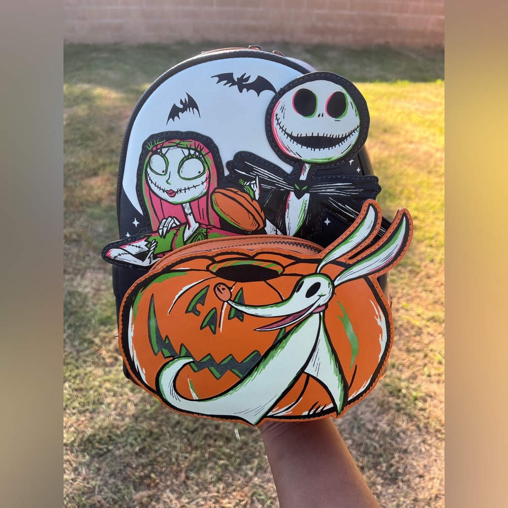 The Nightmare Before Christmas Disney 100 Glow-in-the-Dark Mini-Backpack